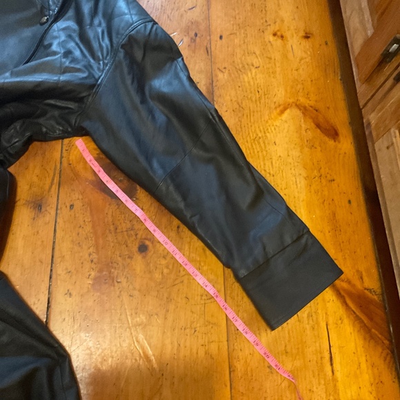 Vintage 100% Leather Hooded Trench - Picture 16 of 16